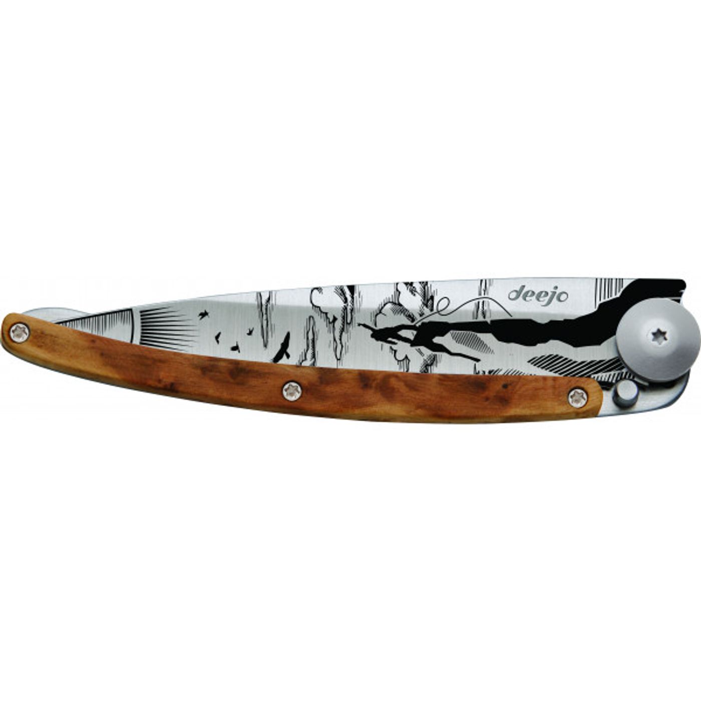 Couteau de poche tatoué genévrier ESCALADE