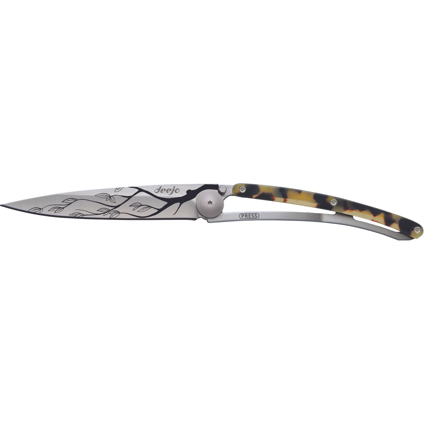 Couteau 37G tortue foncée arbre
