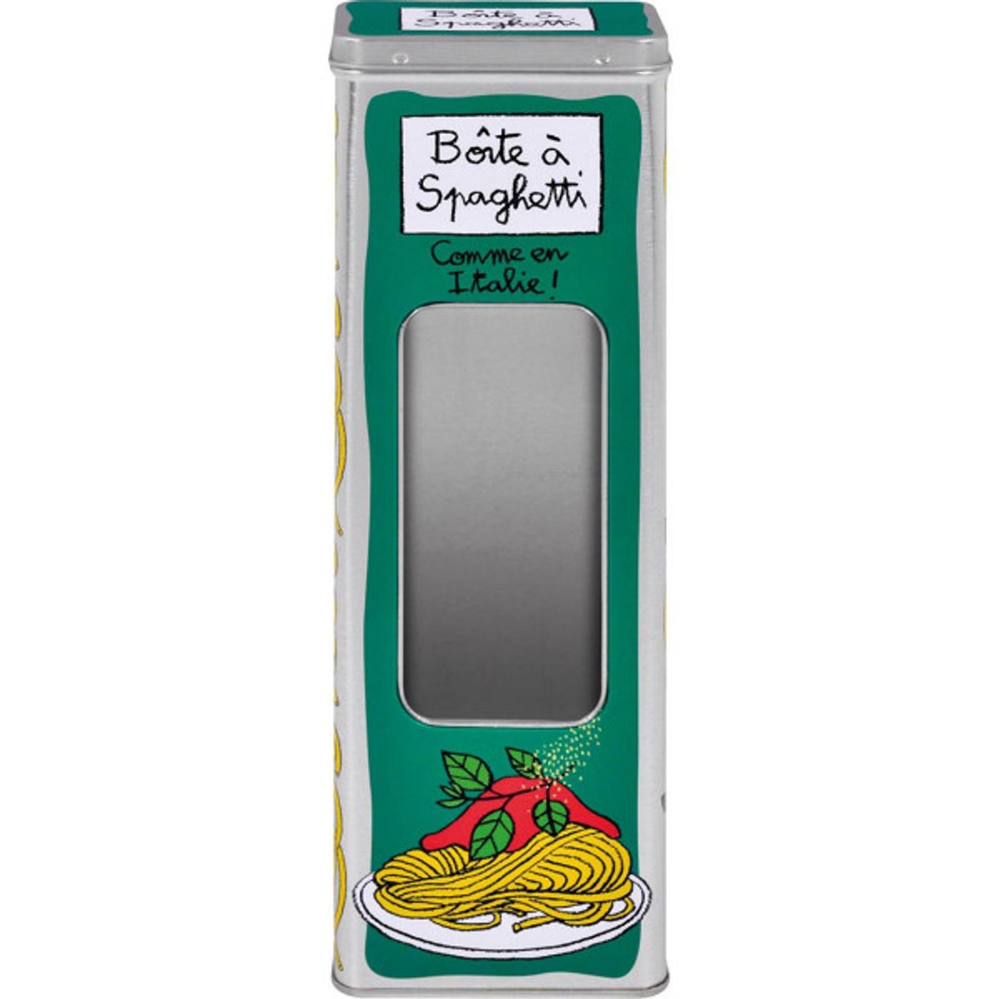 Boîte à Spaghetti avec fenêtre “COMME EN ITALIE”