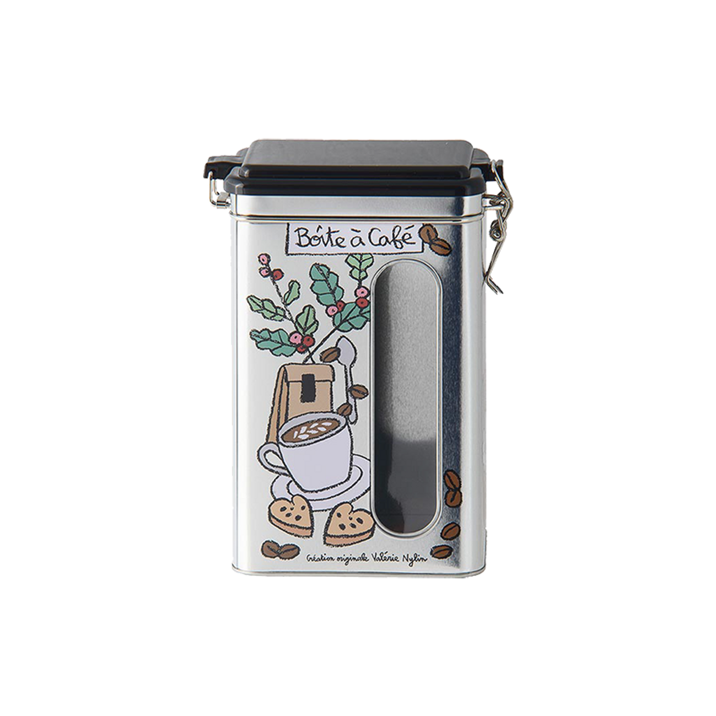 Boîte fenêtre à café Cœurs