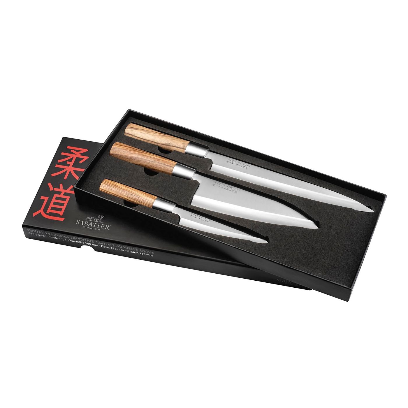 Coffret de 3 couteaux japonais