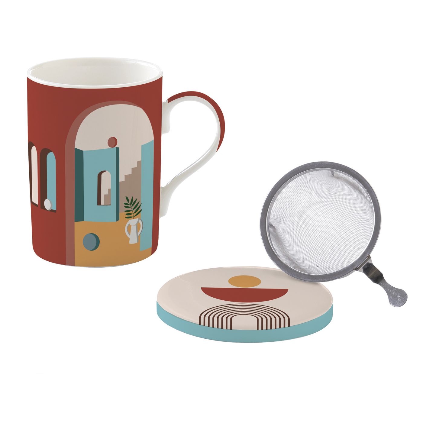 Coffret tisanière et filtre illusion 35 cl