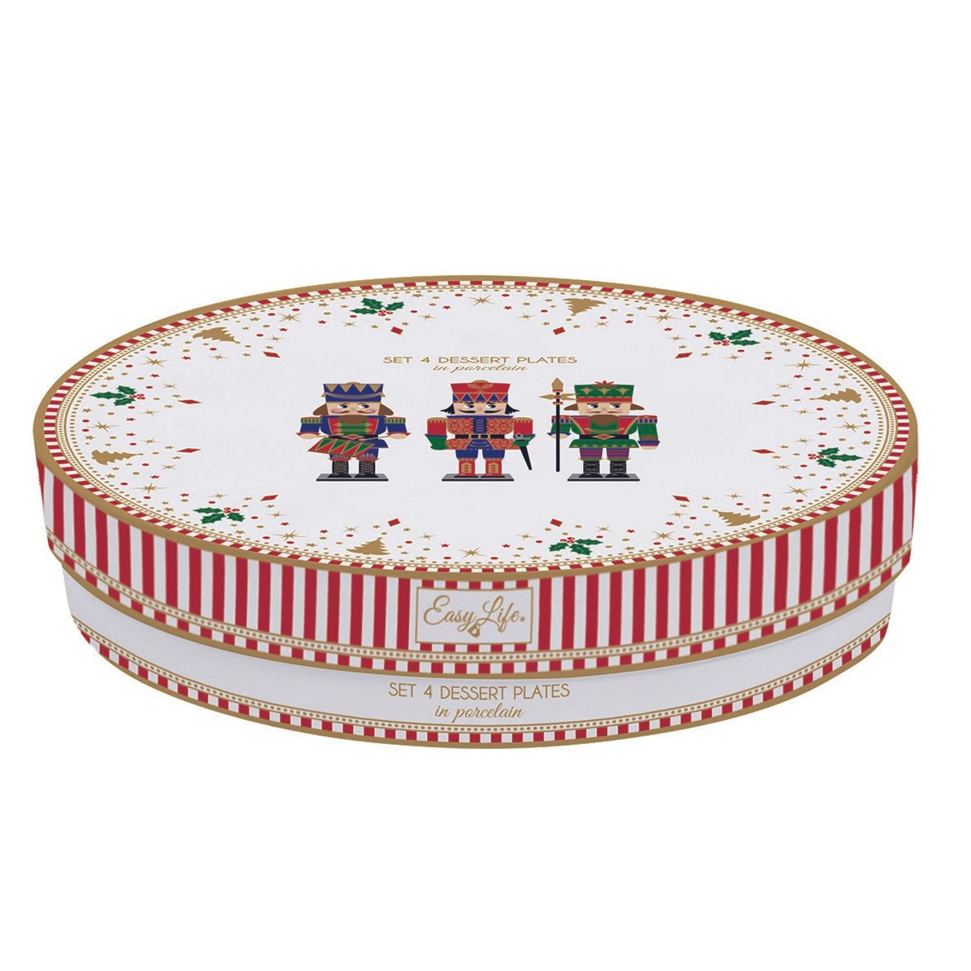 4 assiettes dessert NUTCRACKER