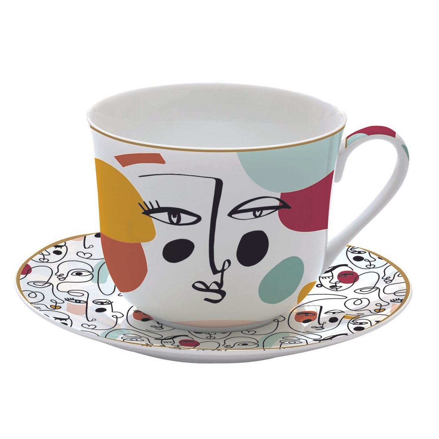 Tasse déjeuner 40cl + soucoupe Modernism
