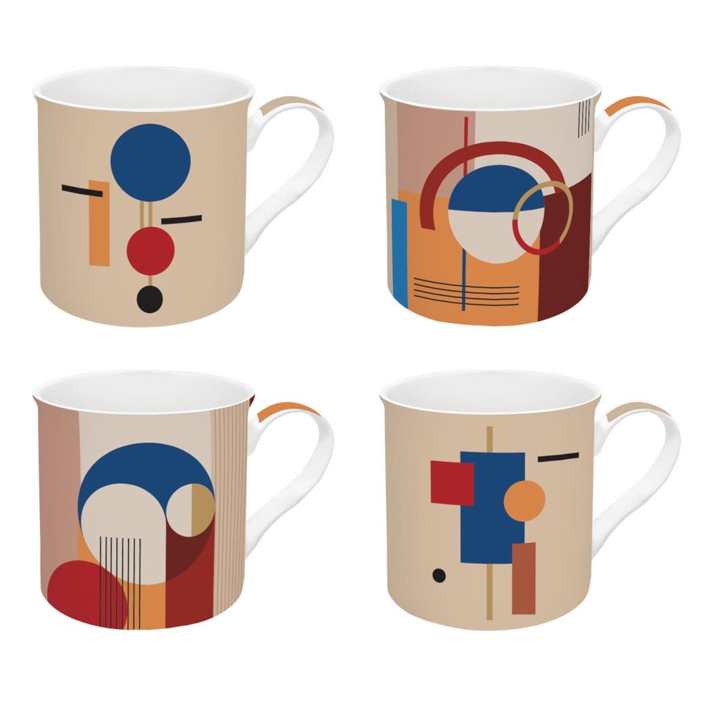 4 mugs 30 cl bauhaus
