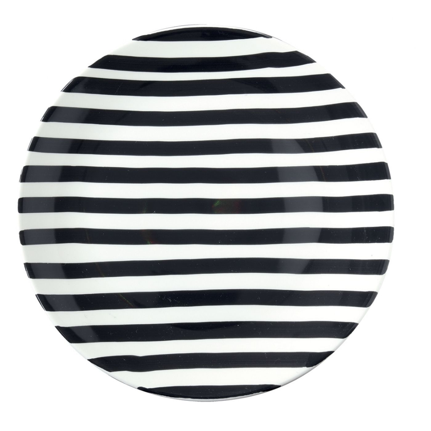 Assiette Plate rayée dolce vita noir 27 cm