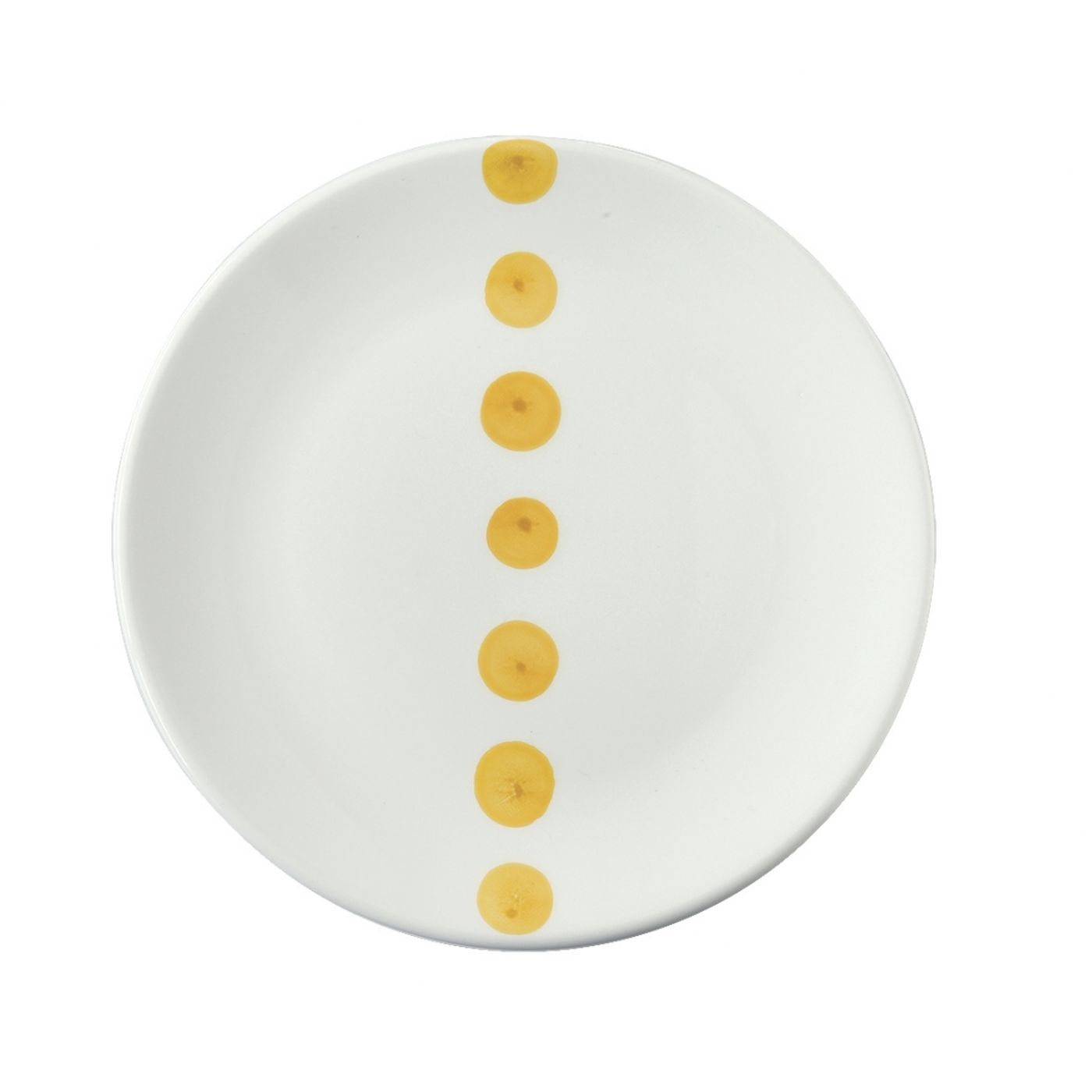Assiette à dessert pois dolce vita jaune 20 cm