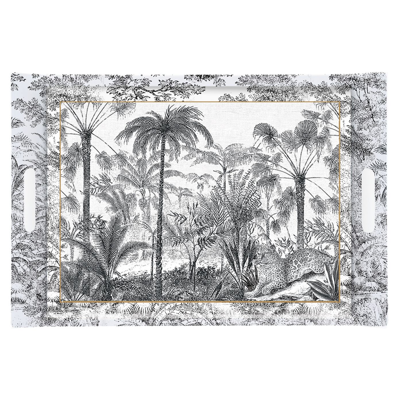 Plateau 49 x 34 cm Rétro Jungle