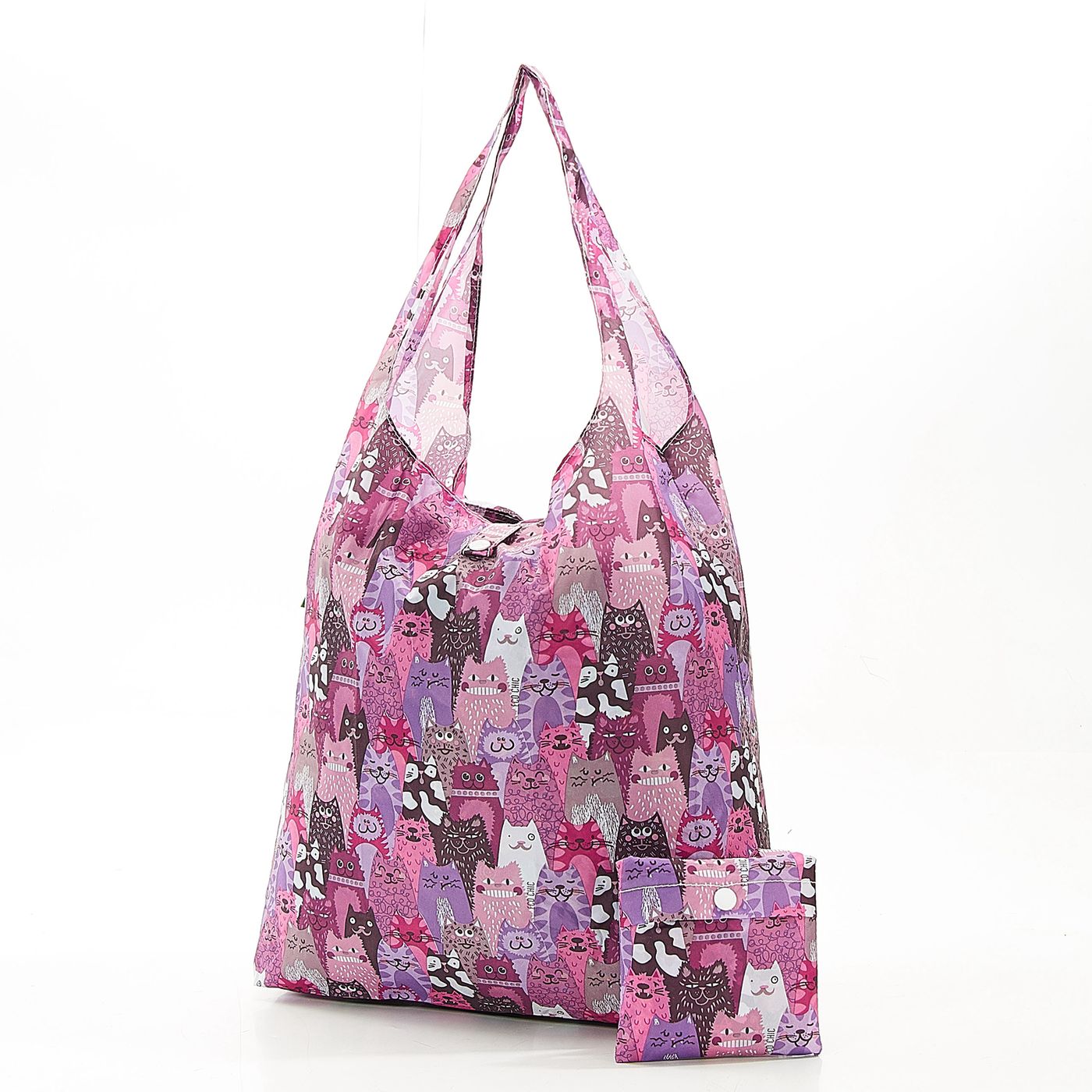 Sac mini-maxi Chats violet