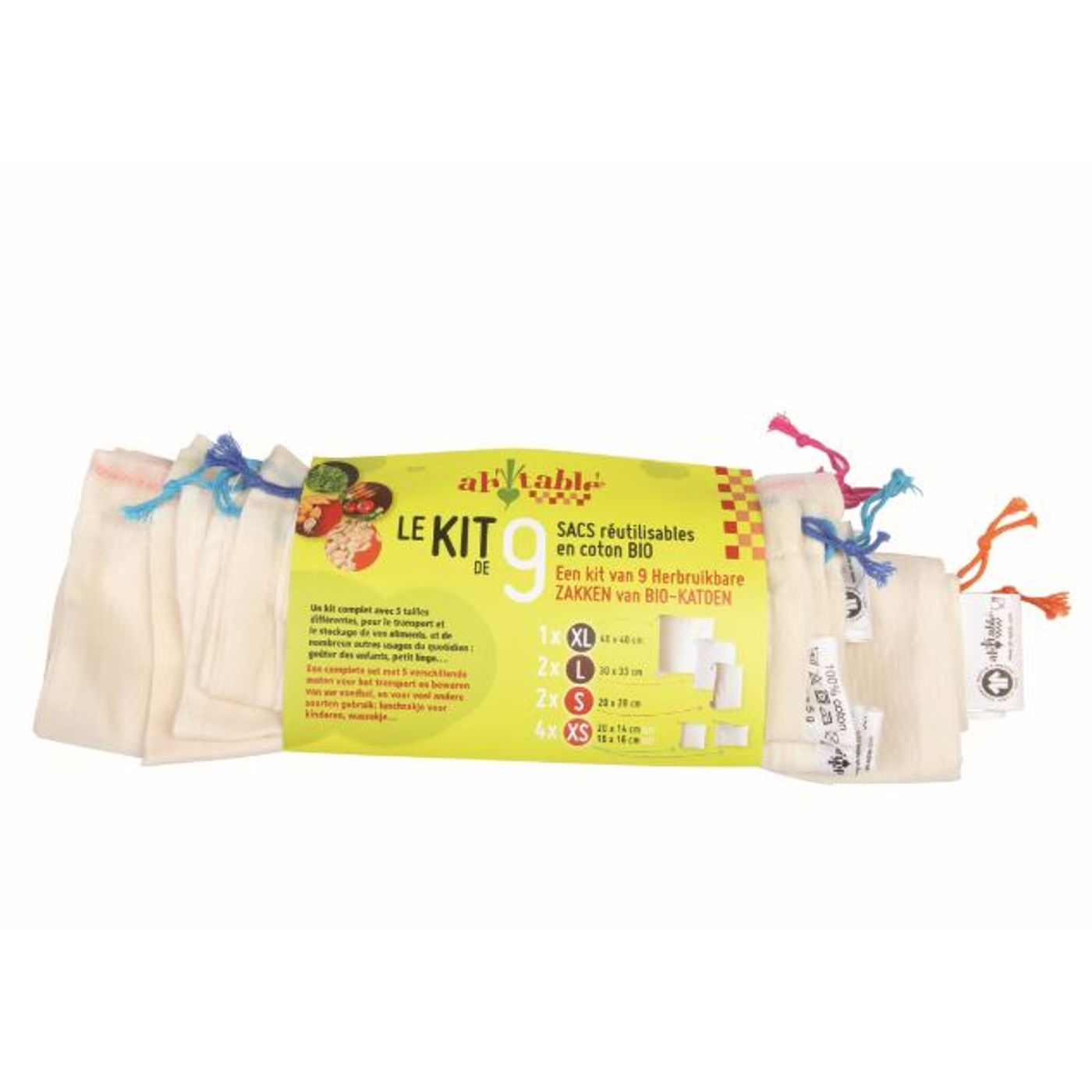 Kit de 9 sacs assortis