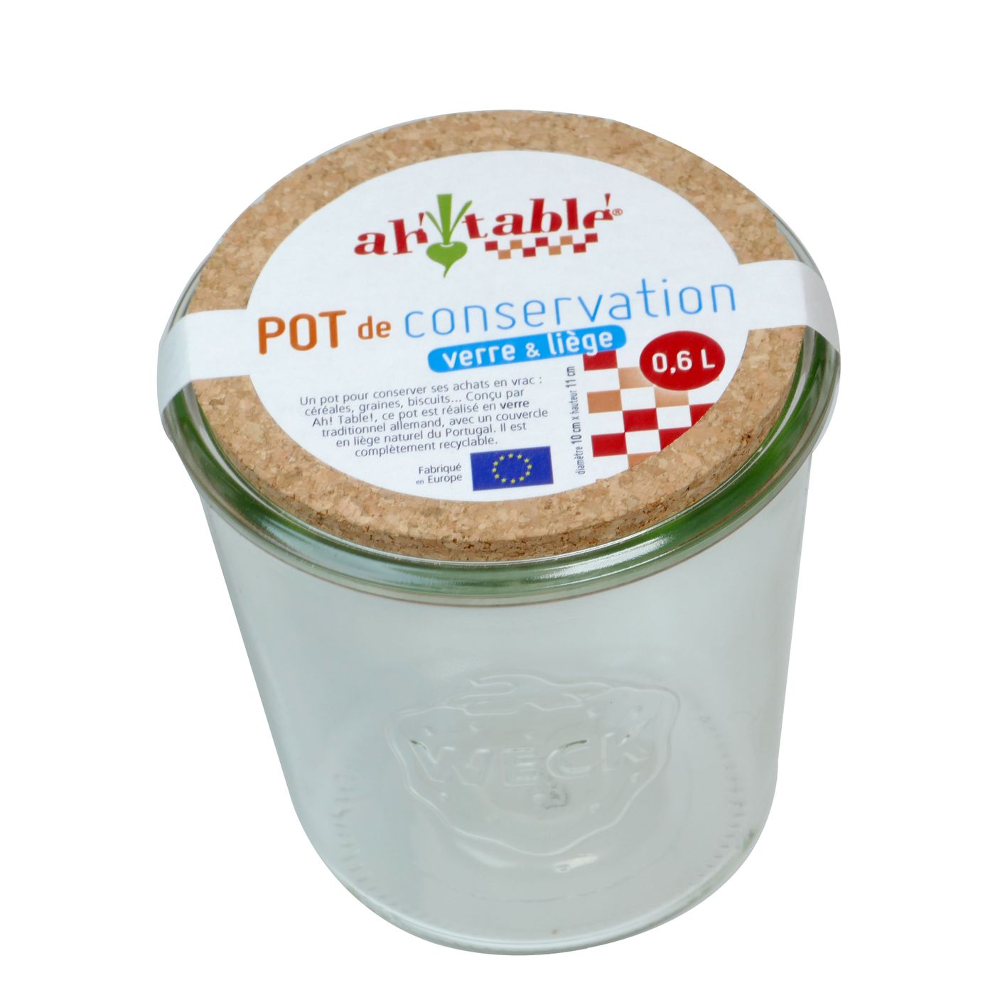 Pot en verre 600ml