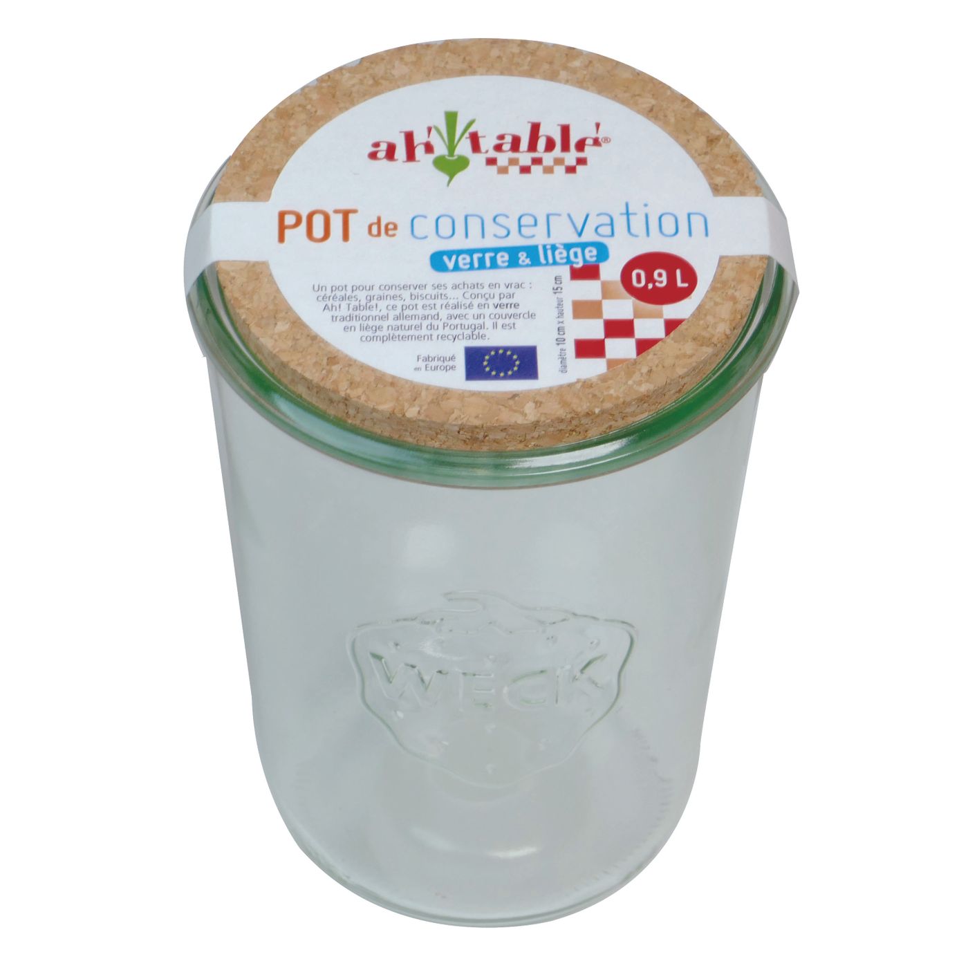 Pot en verre 900ml