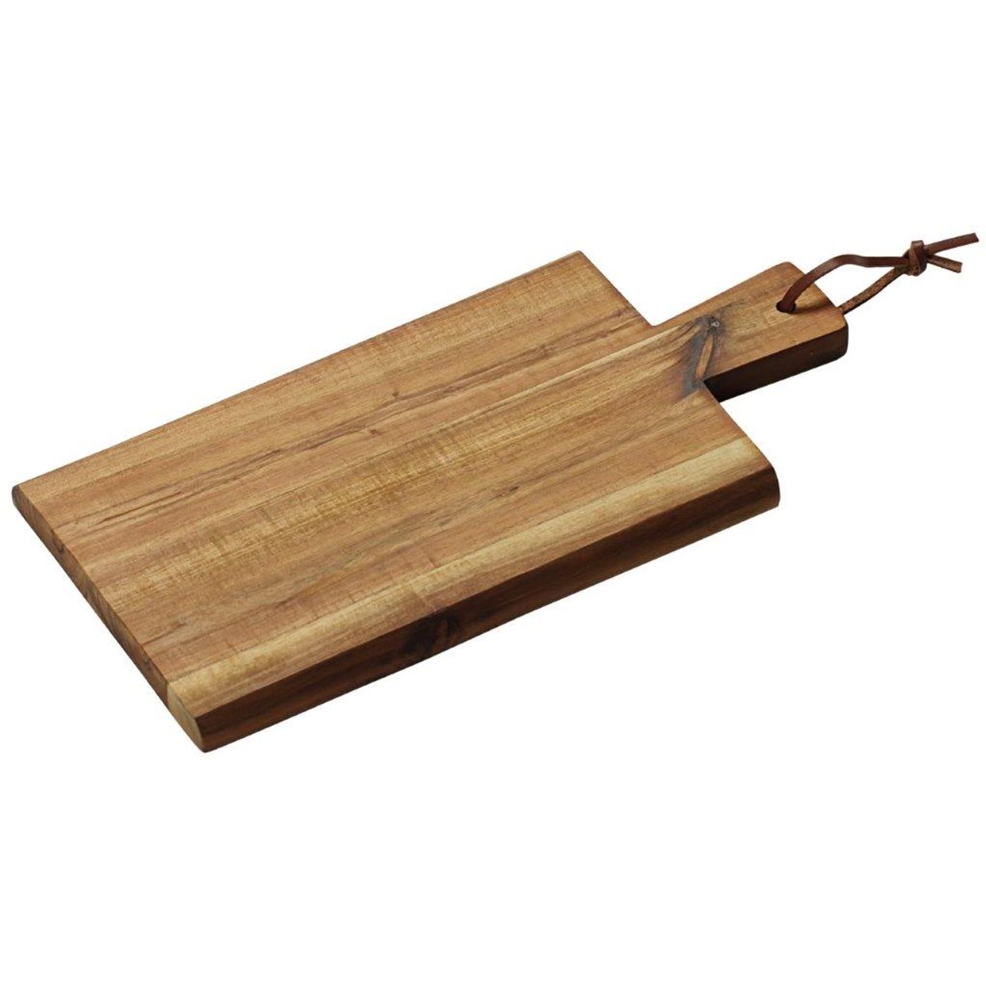 Planche de service Acacia avec poignée 29 x 14 cm
