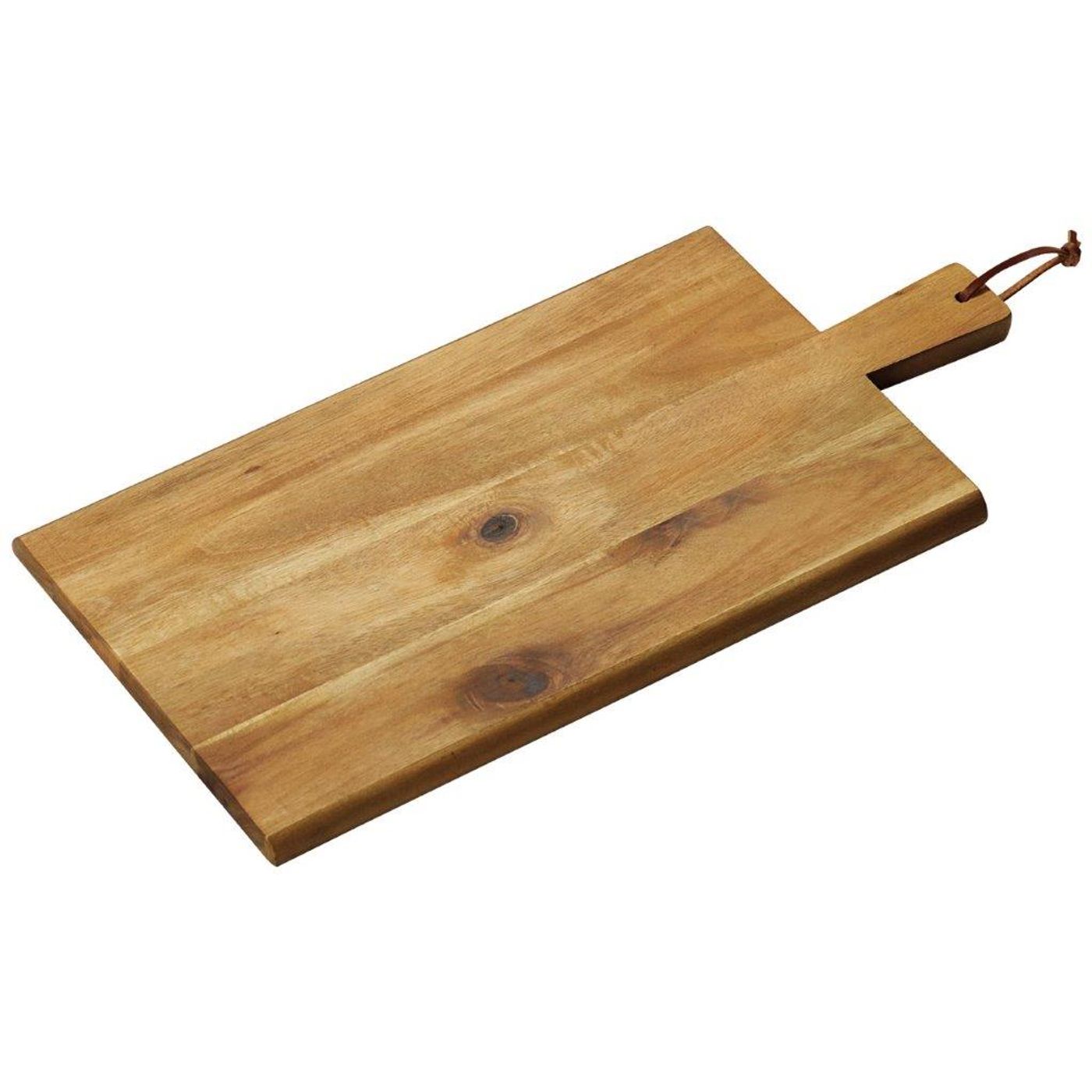 Planche de service Acacia avec poignée 45 x 22 cm