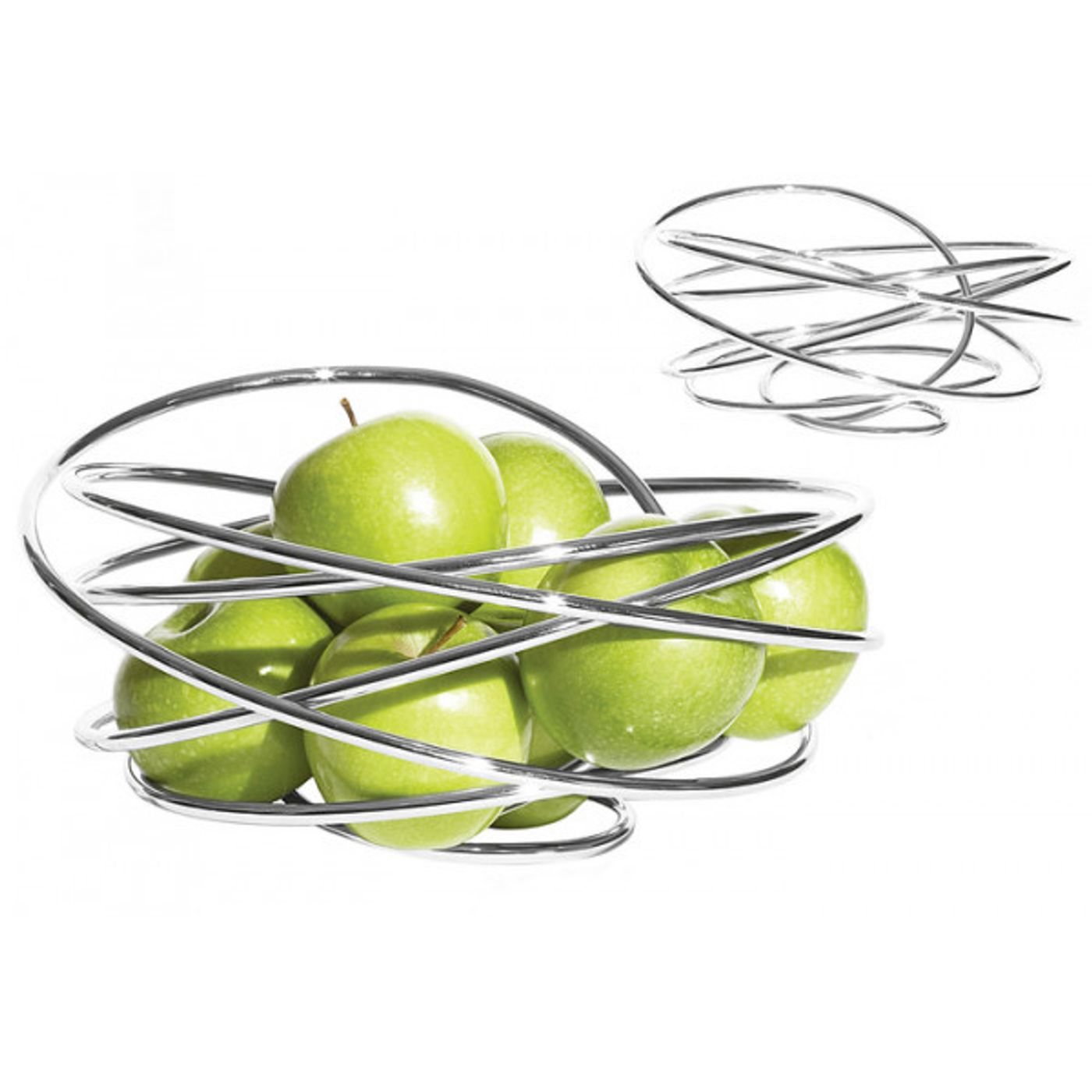 Corbeille à fruits LOOP chrome