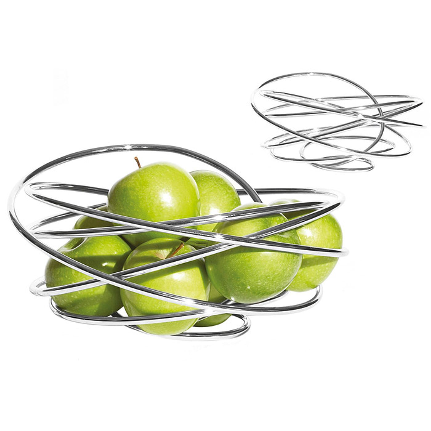 Corbeille à fruits LOOP chrome