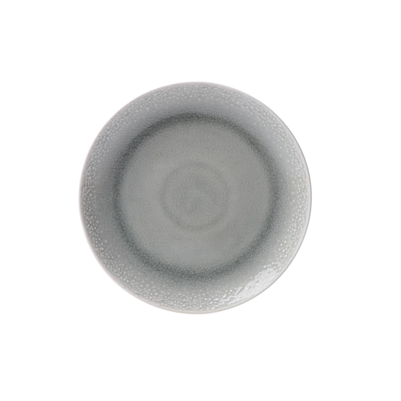 ASSIETTE PLATE 26,5 CM DELUNA GRISE AVEC RELIEF EN GRES