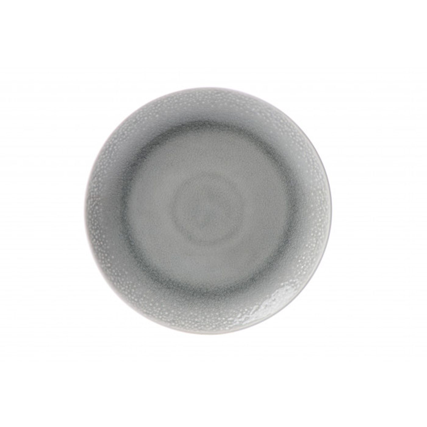 ASSIETTE PLATE 26,5 CM DELUNA GRISE AVEC RELIEF EN GRES