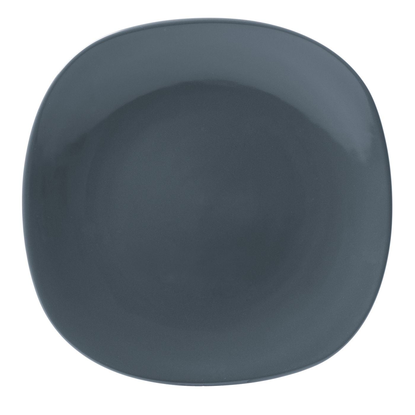 Assiette plate Square gris foncé