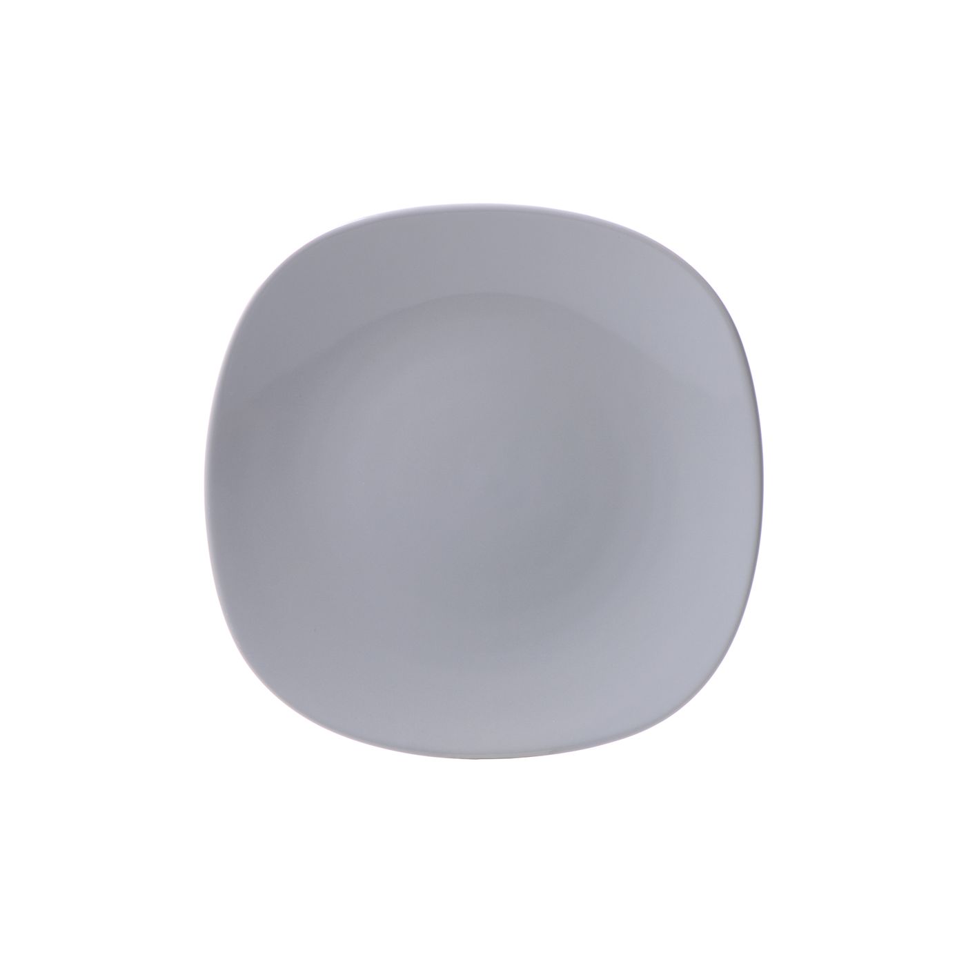 Assiette plate Square gris clair