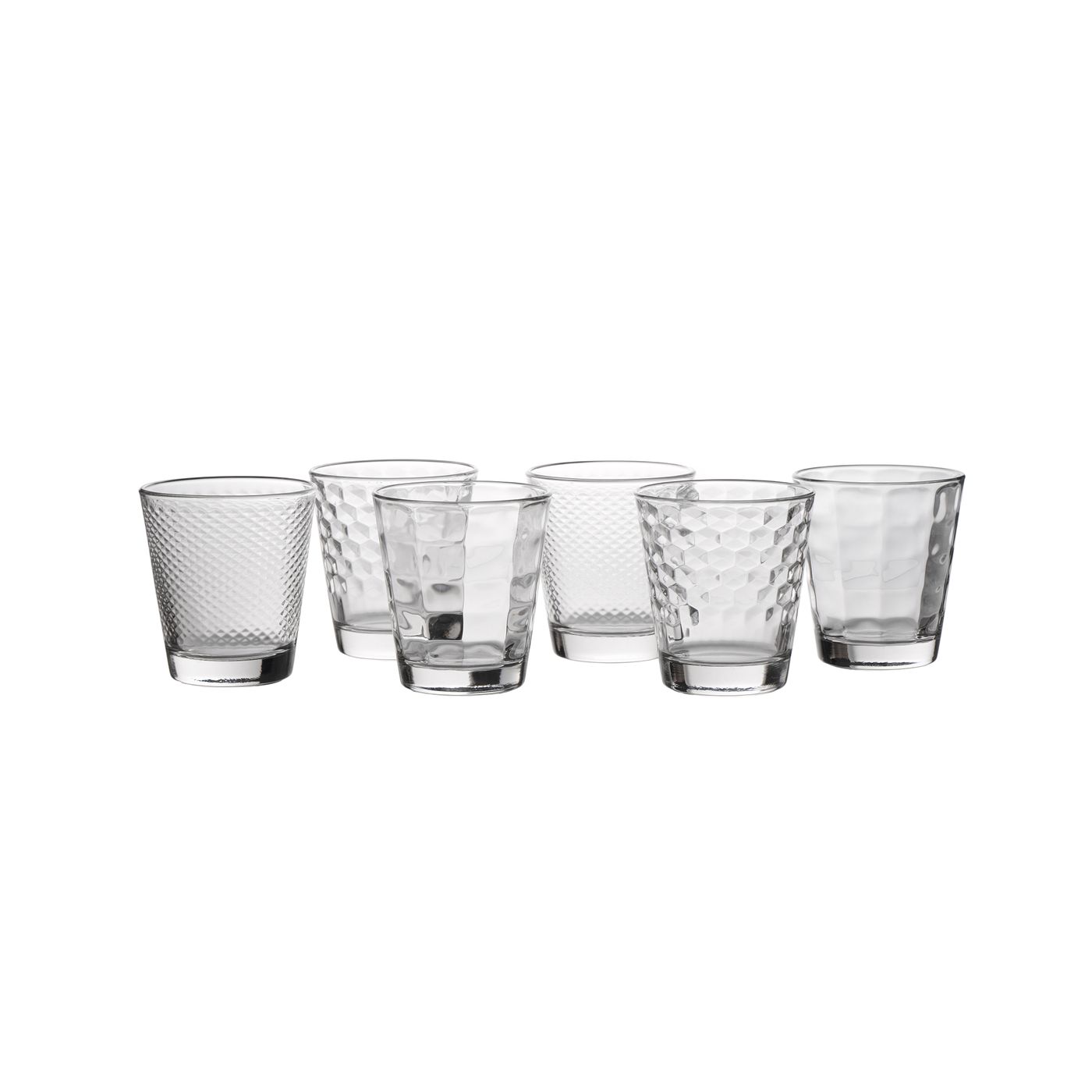 Lot de 6 gobelets DEBBIE transparents