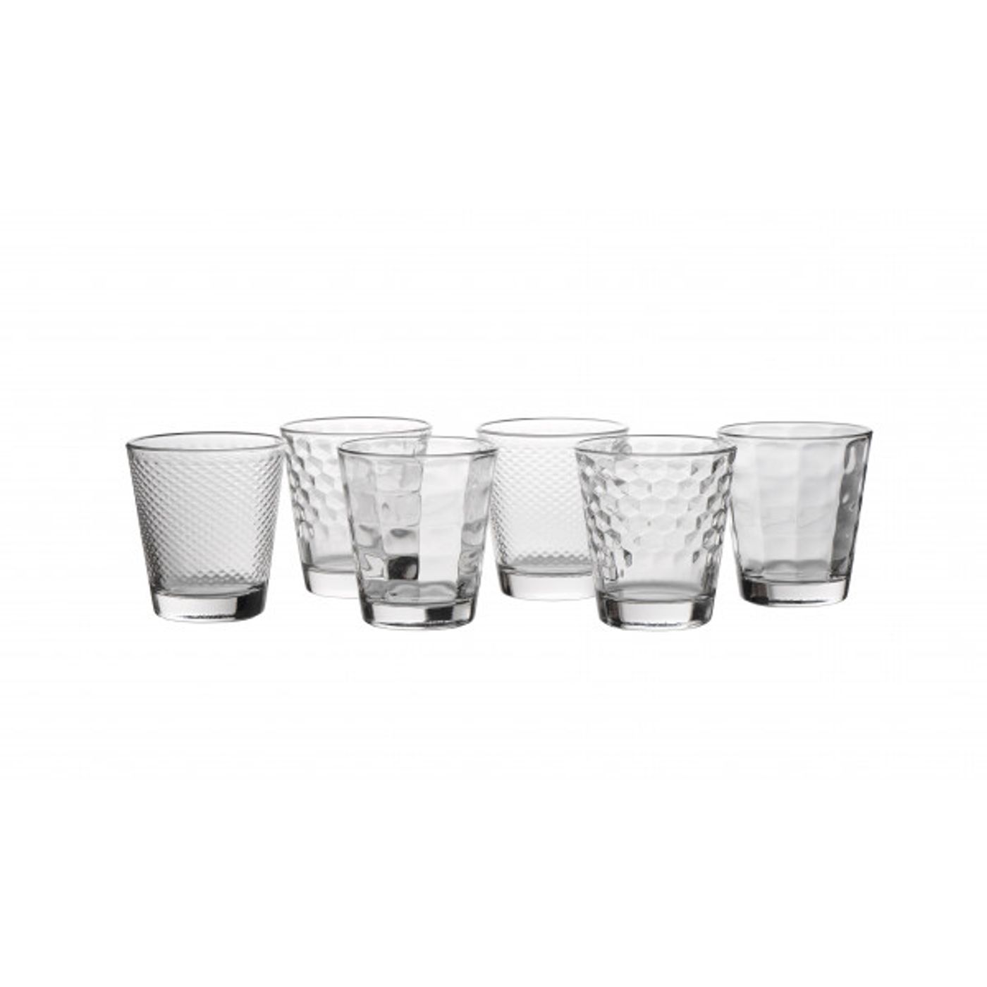 Lot de 6 gobelets DEBBIE transparents