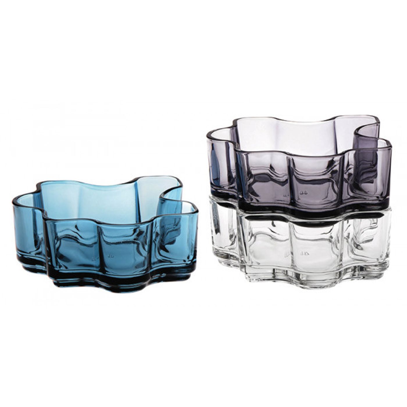 COUPELLE TRANSPARENTE ISLAND BLEUE