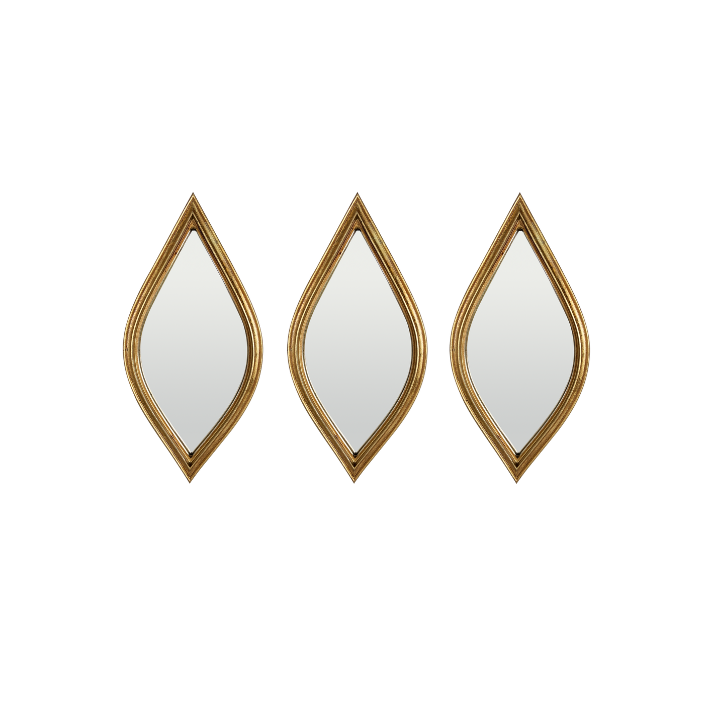 Lot de 3 miroirs losanges