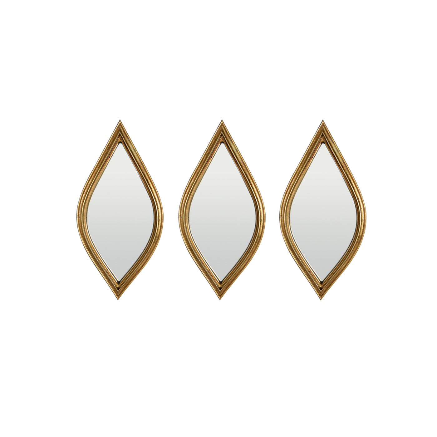 Lot de 3 miroirs losanges