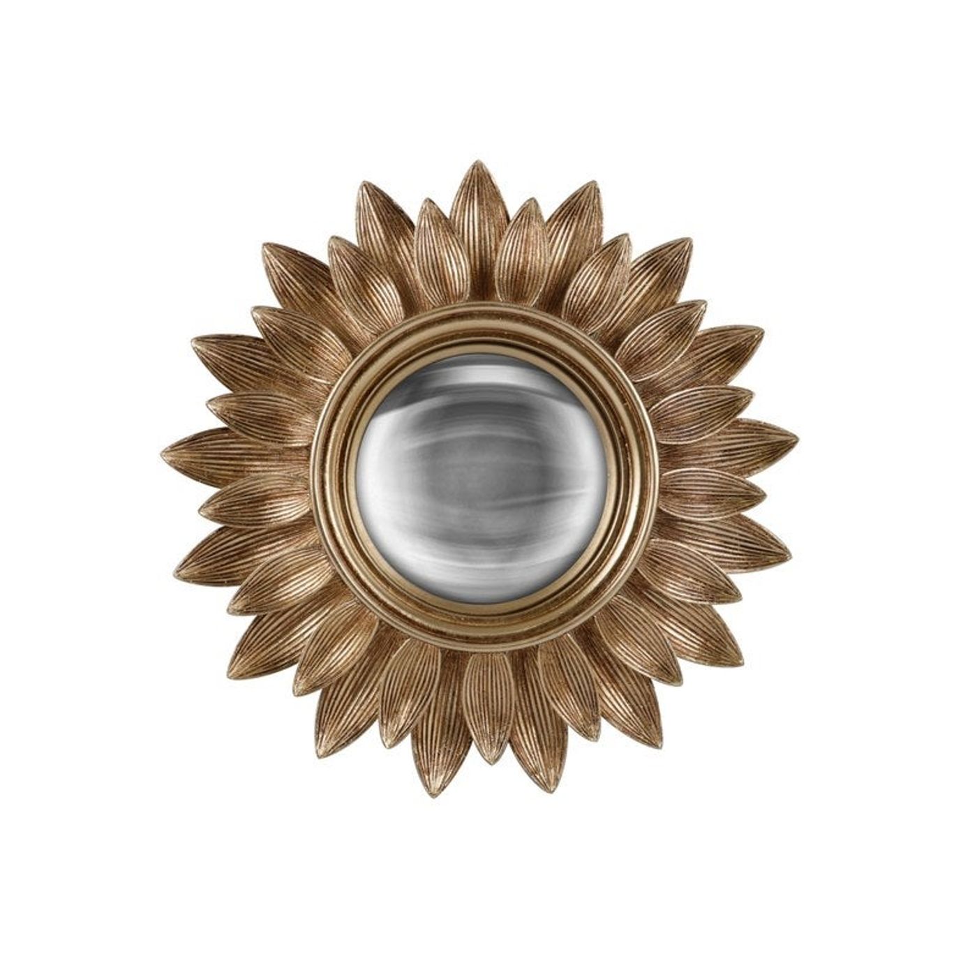 Miroir convexe Lila or D20,8cm