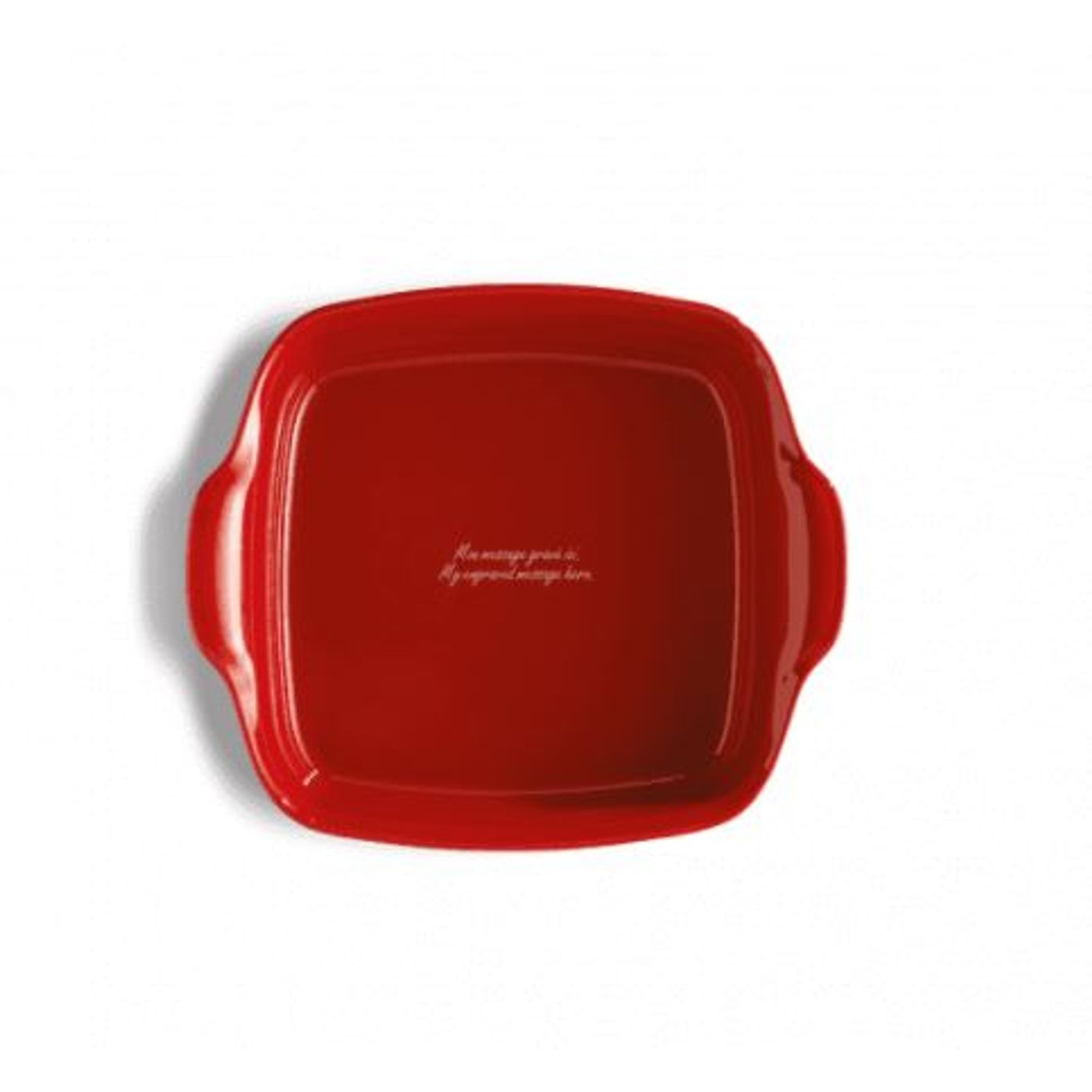 Emile Henry Plat à Four Carré Rouge Grand Cru - 28x23 Cm - Céramique HR Made In France