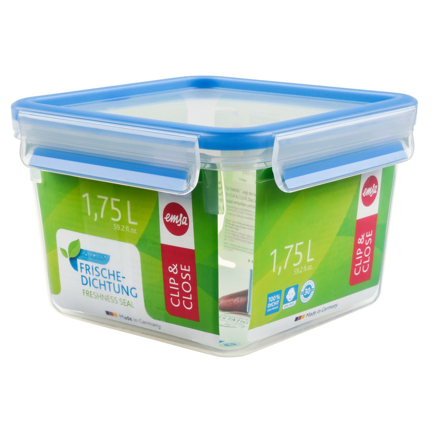 Boîte de conservation Clip & Close carrée 1,75 L
