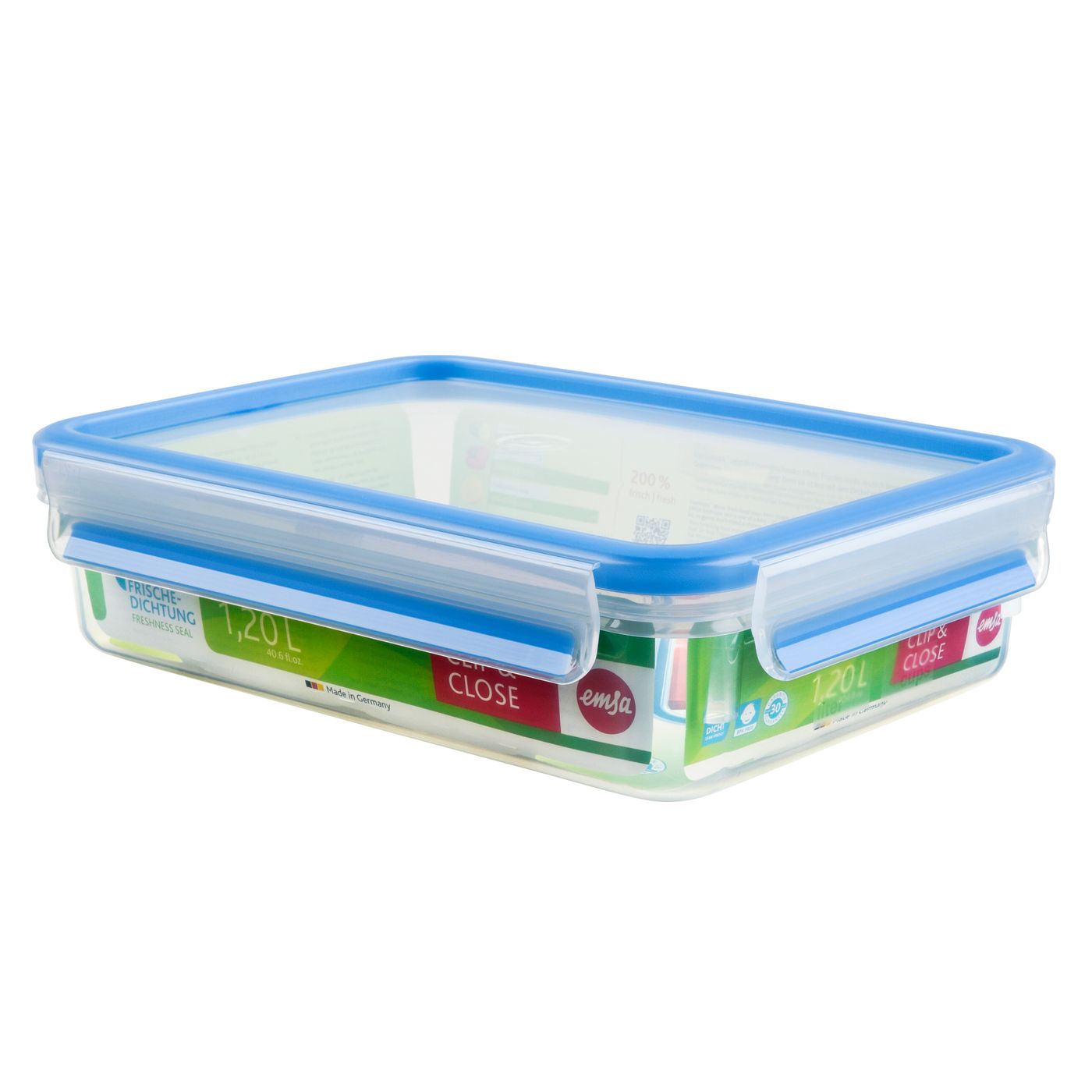 Boîte de conservation Clip & Close rectangle 1,2 L