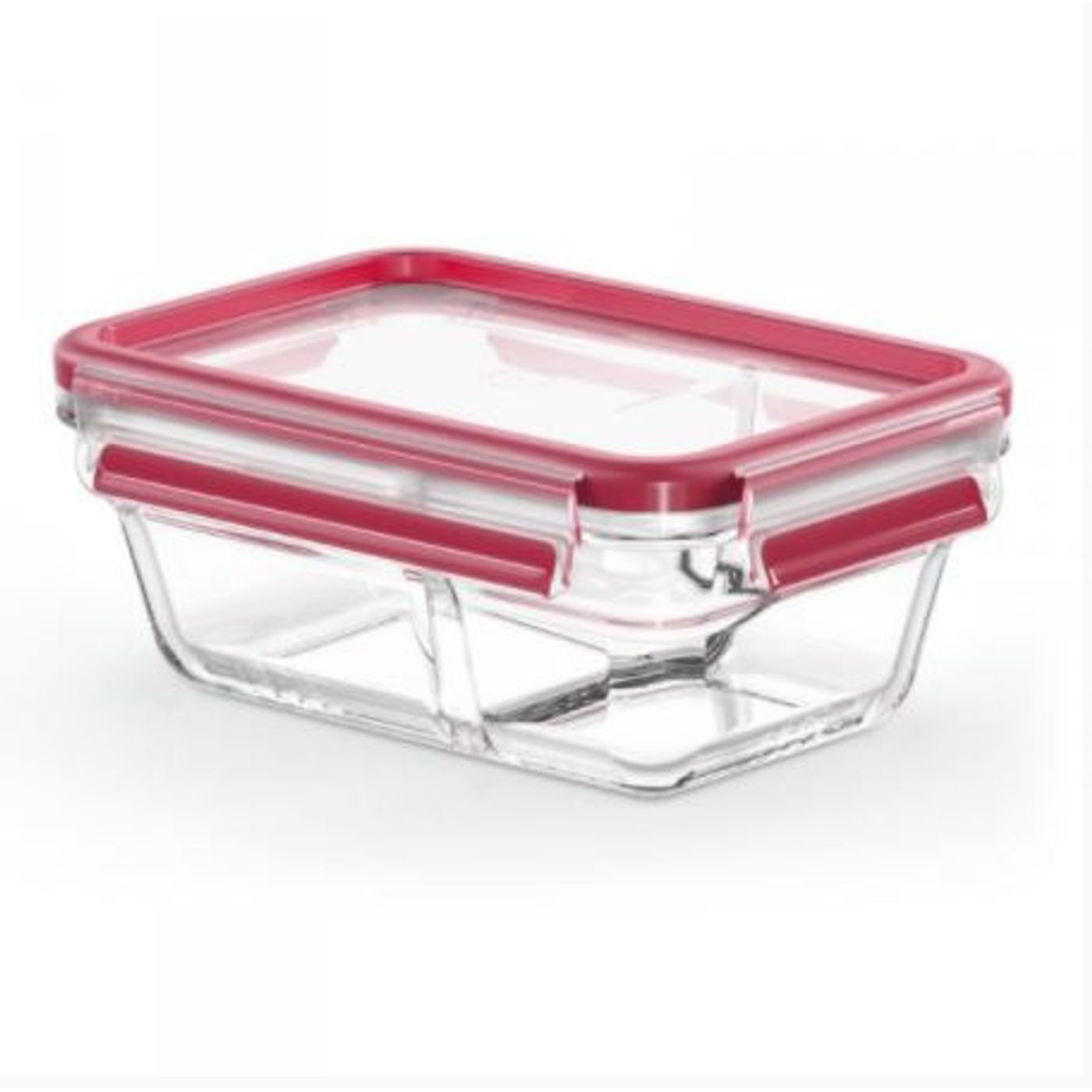 Boîte rectangulaire verre Clip & Close rouge 80 cl