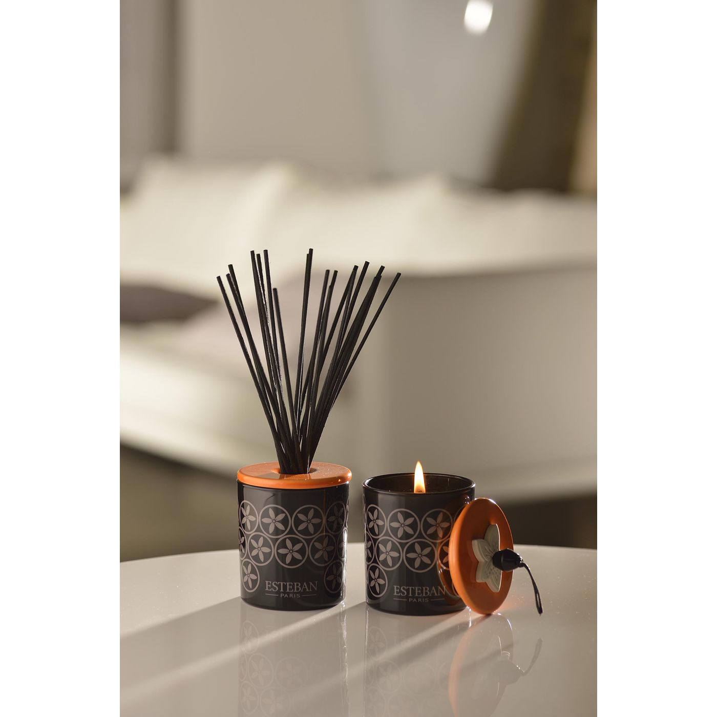 Bougie décorative parfumée & rechargeable 180g Néroli