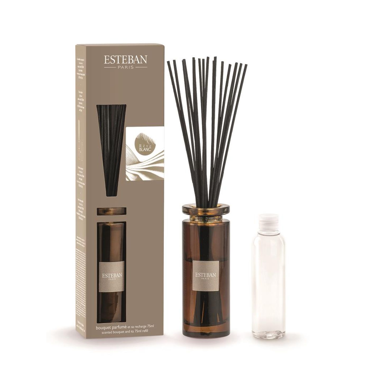 Bouquet parfumé + recharge 75 ml Rêve blanc