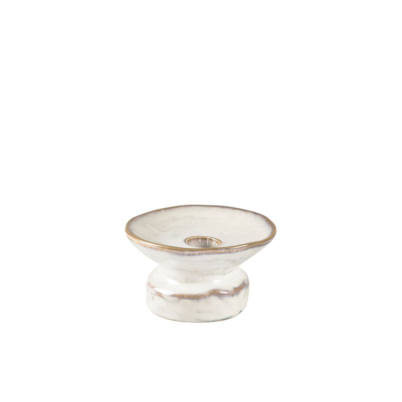 Bougeoir blanc 6 cm
