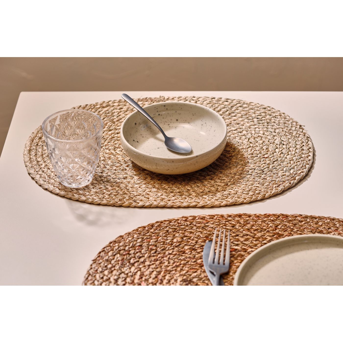 Set de table oval beige