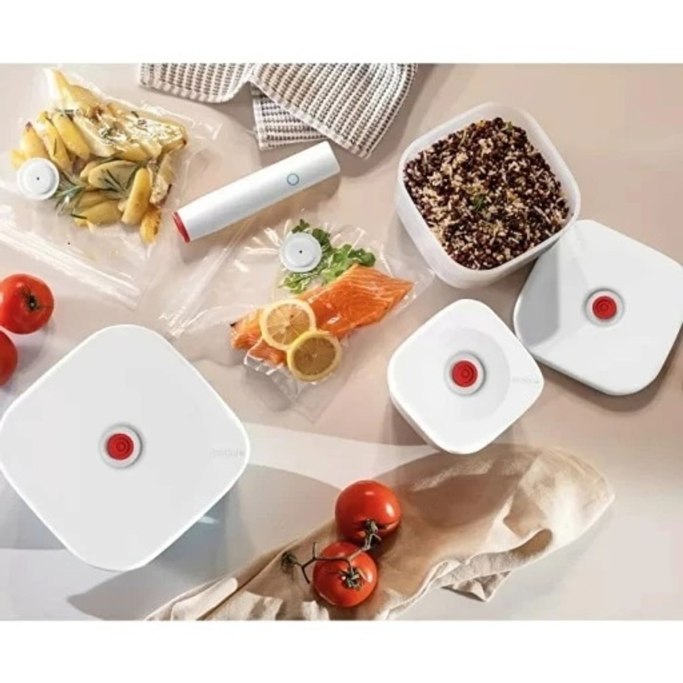 Kit 5 sacs sous vide réutilisable