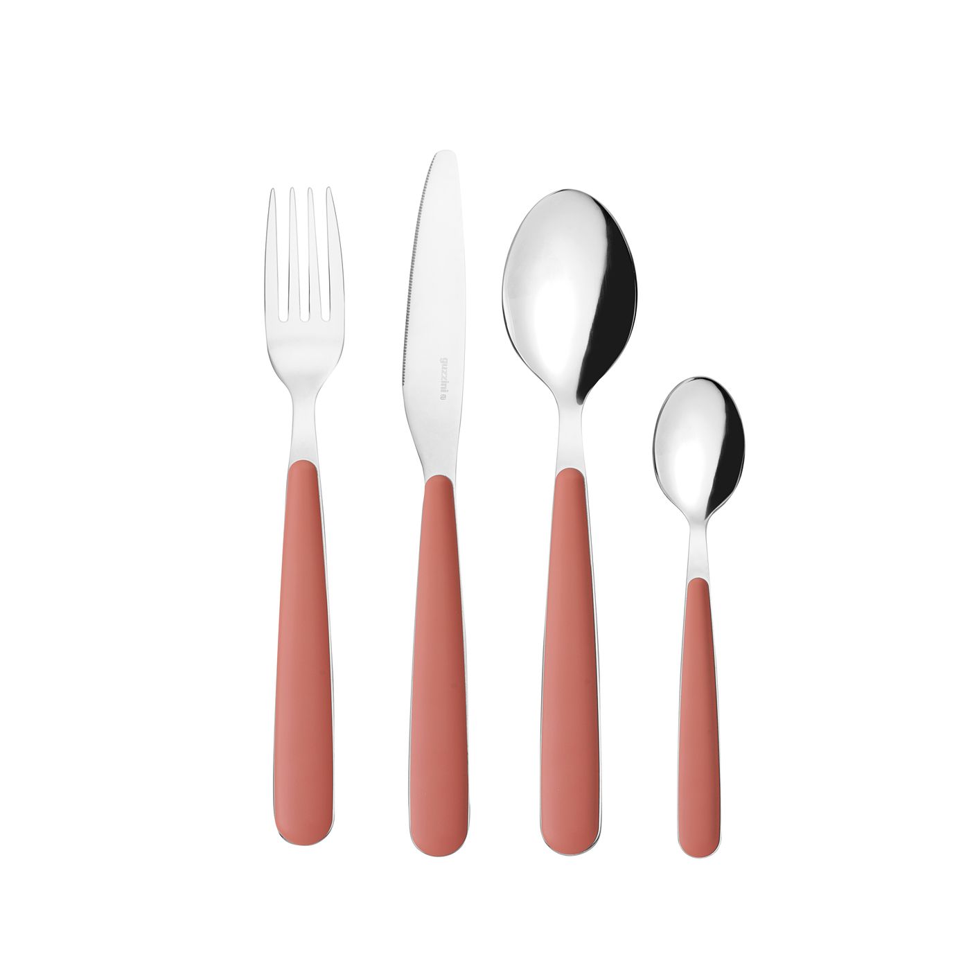 Ménagère Pop 24 pièces terracotta