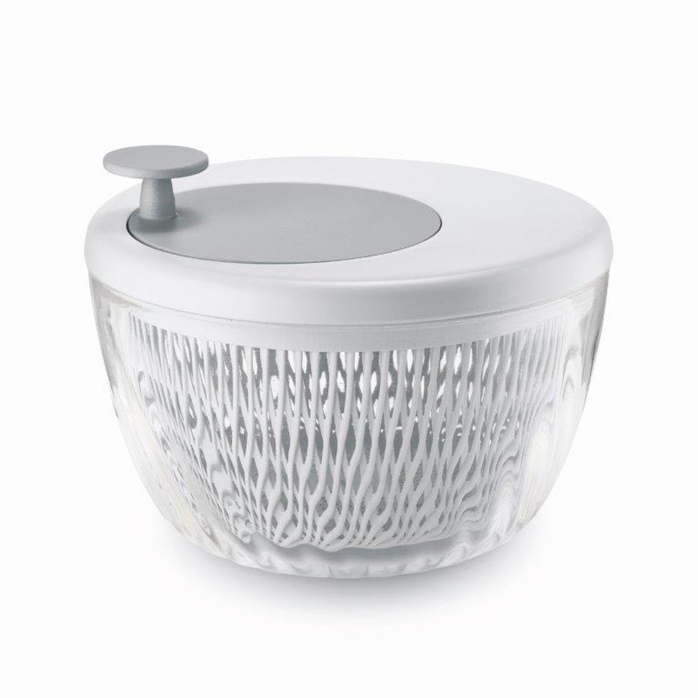 Essoreuse à salade 3 en 1 Blanche 26 cm avec couvercle