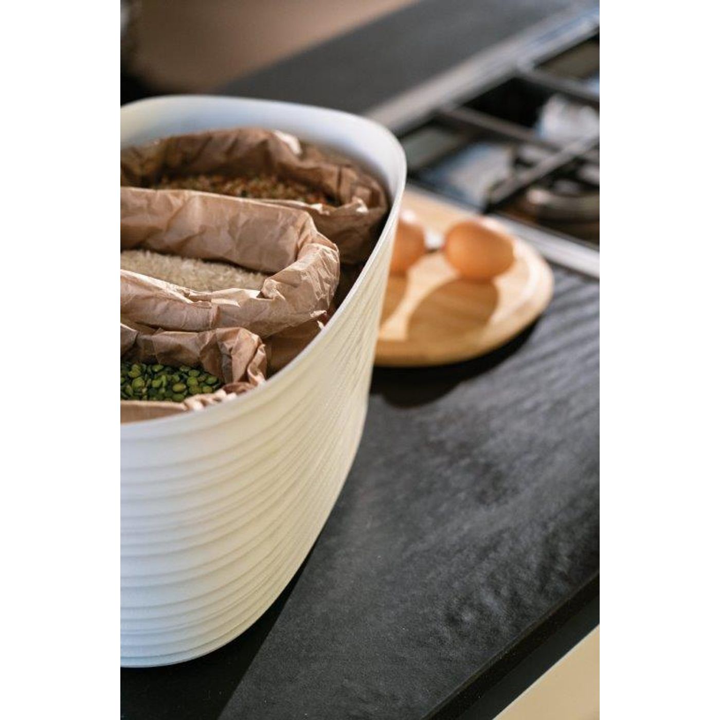 Boîte à pain Tierra + couvercle crème GM