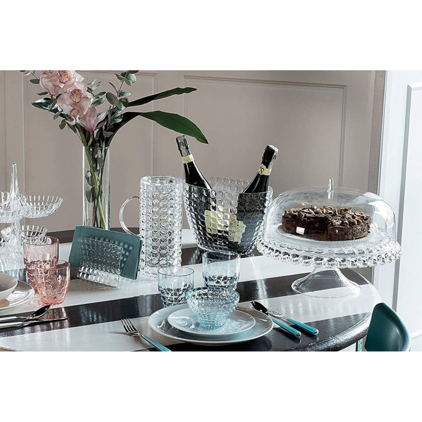 Plat à gâteau + cloche TIFFANY