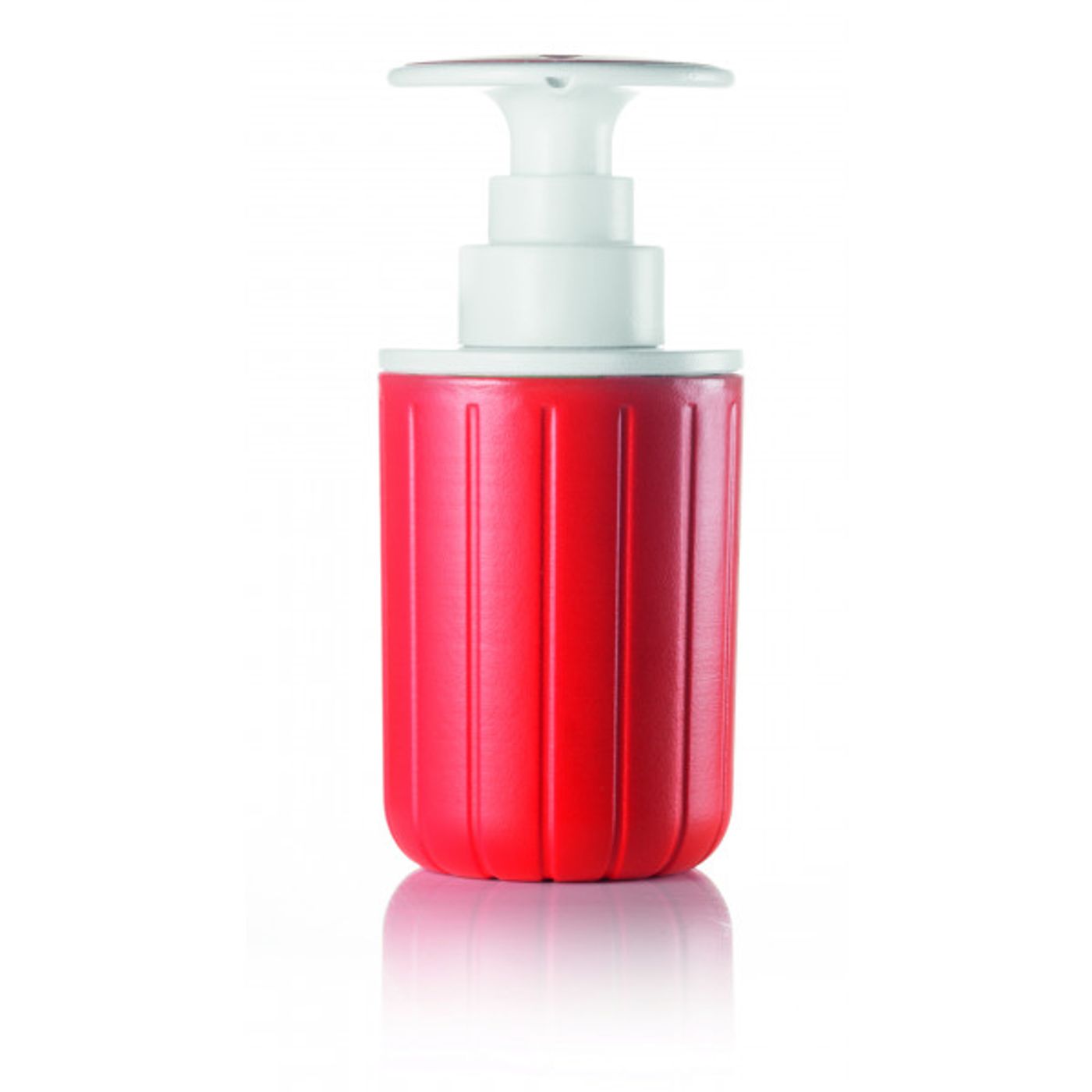 Pompe à savon rouge