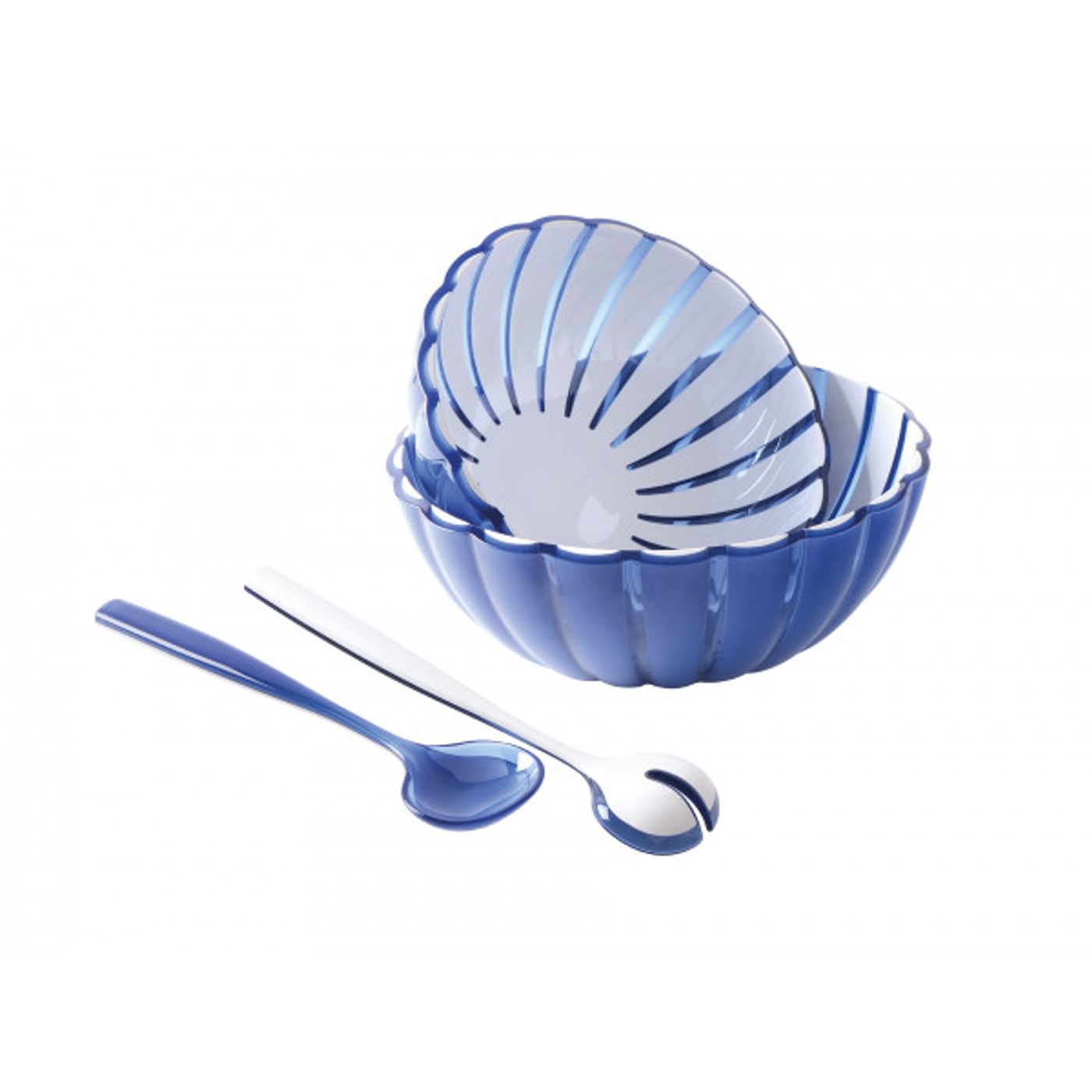 COUVERTS À SALADE GRACE BLEU