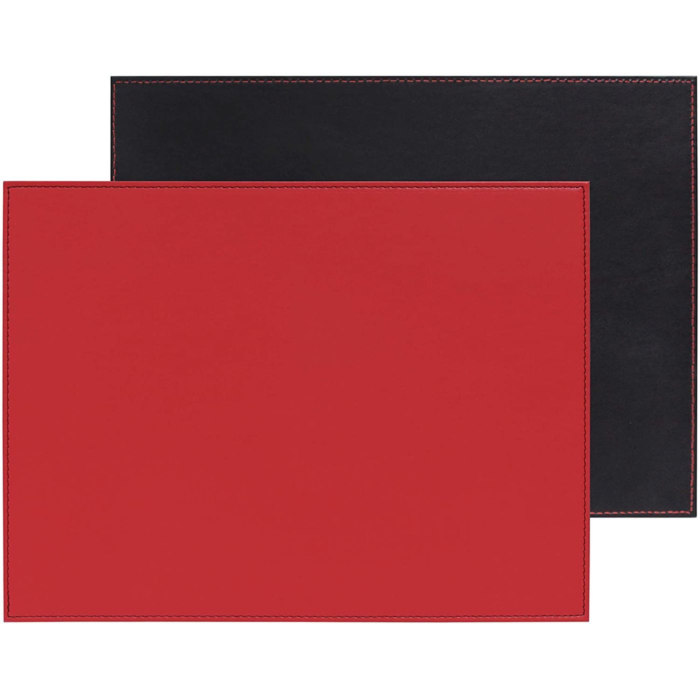 Set de table réversible rouge/noir 40 x 30 cm