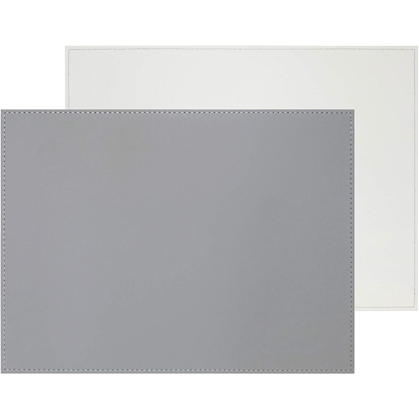 Set de table réversible 30 x 40 cm gris/blanc