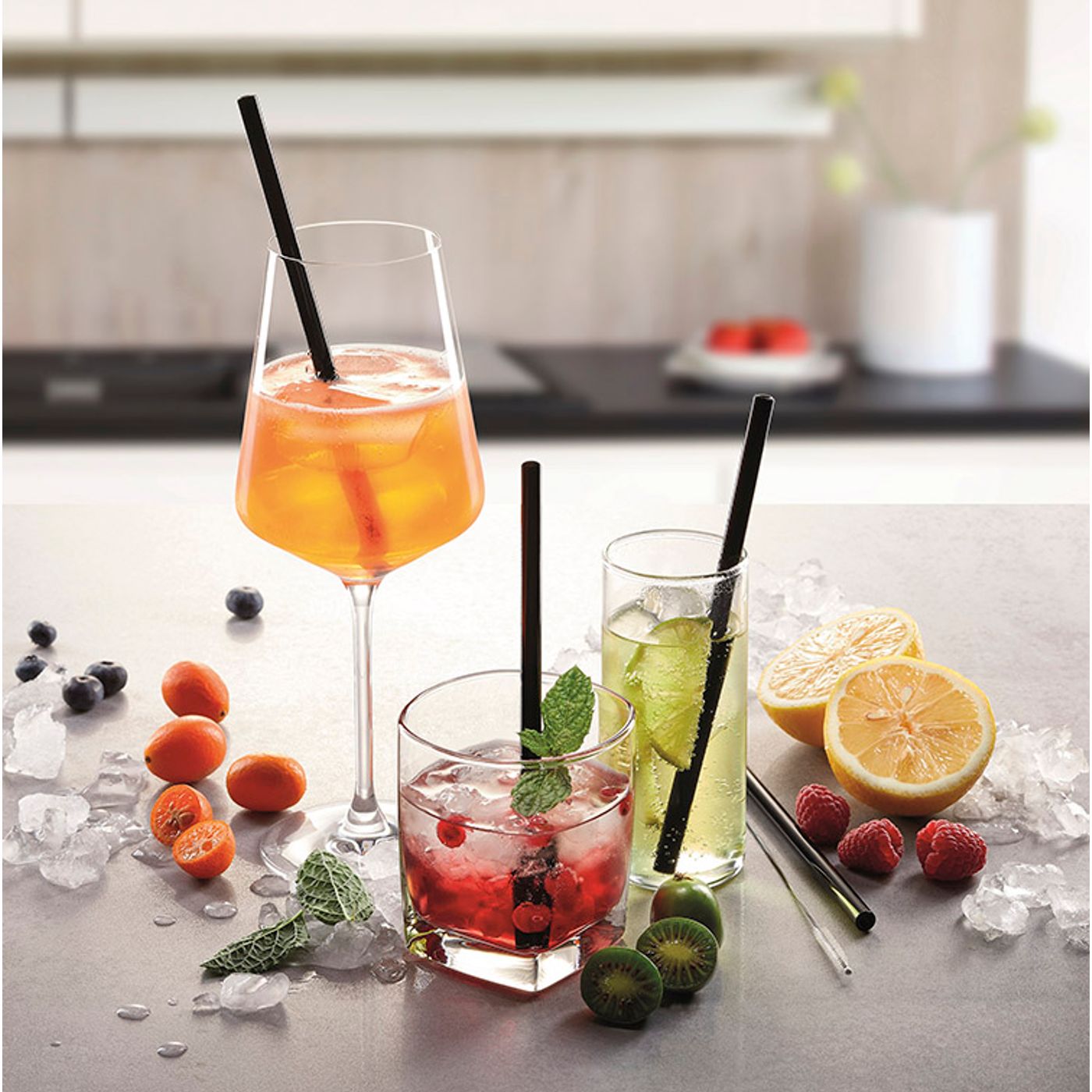 Paille verre borosilicate 18 cm