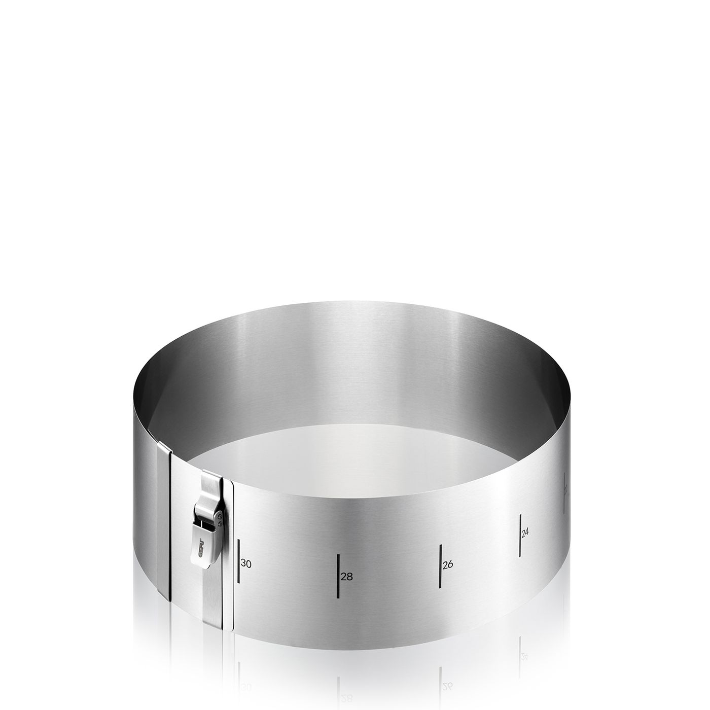 Cercle à gâteau Tondo clip h.10 cm en inox