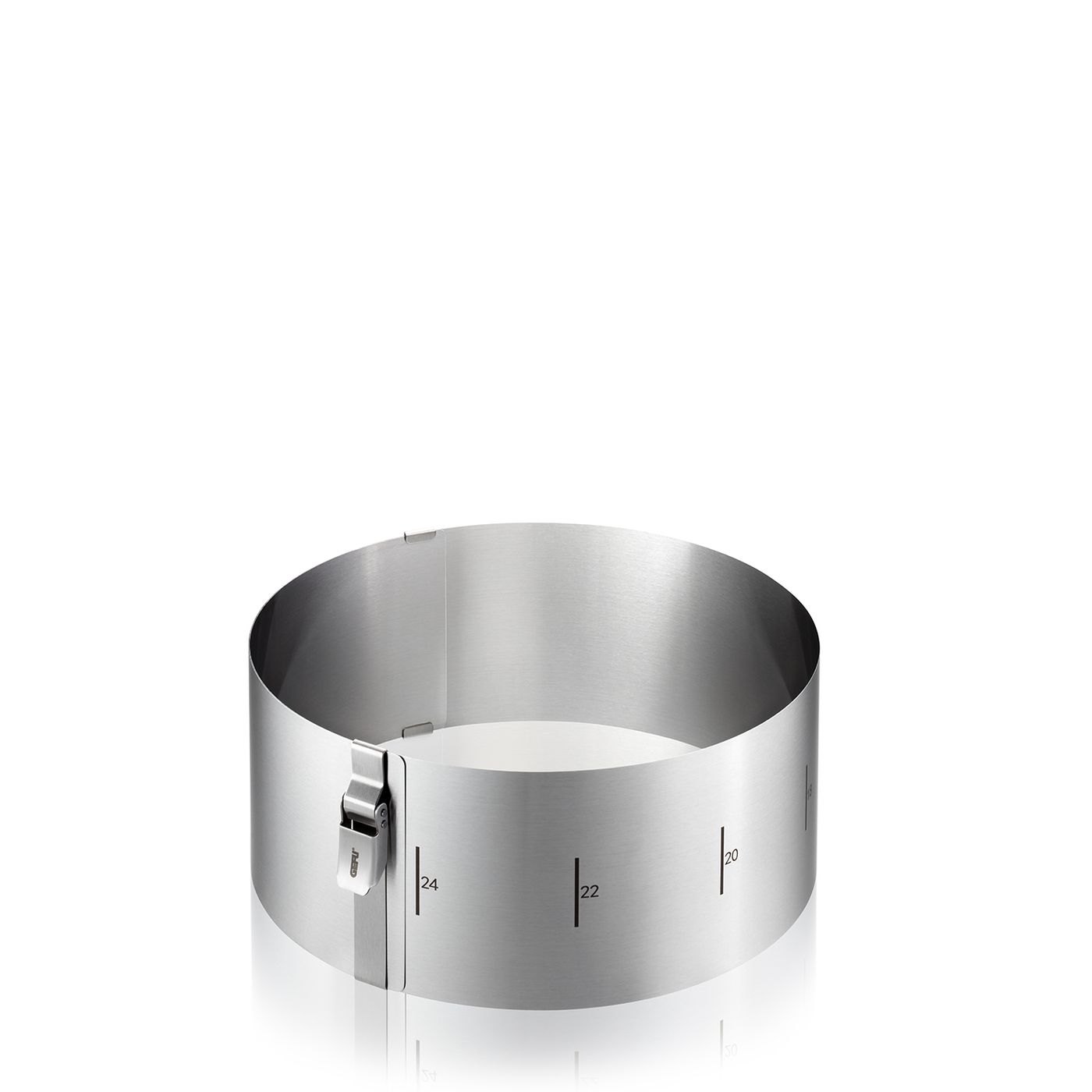 Cercle à gâteau Tondo clip h.10 cm en inox